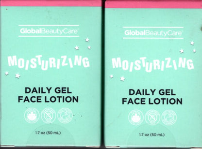 Global Beauty Care Moisturizing Daily Gel 1,7fl oz 50ml (Set of 2 Pack)