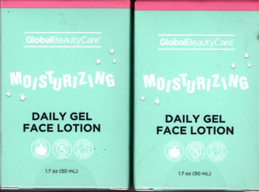 Global Beauty Care Moisturizing Daily Gel 1,7fl oz 50ml (Set of 2 Pack)