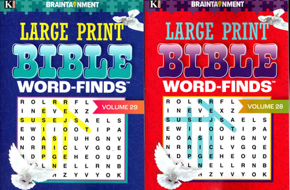 Large Print - Bible Word Finds - Vol.28 - Vol.29 (Set of 2 Books)