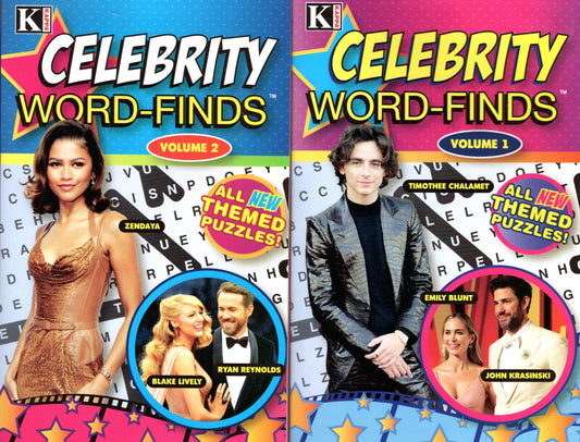 Pocket Size Celebrity Word-Finds - All New Puzzles - Vol.1-2