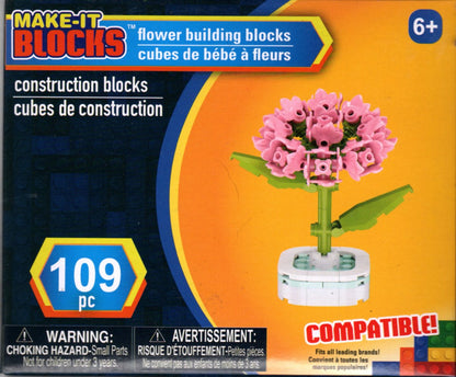 Make It Blocks Round Flower Building Blocks 95, 103, 109 pieces 6+ Set of 4 Pack