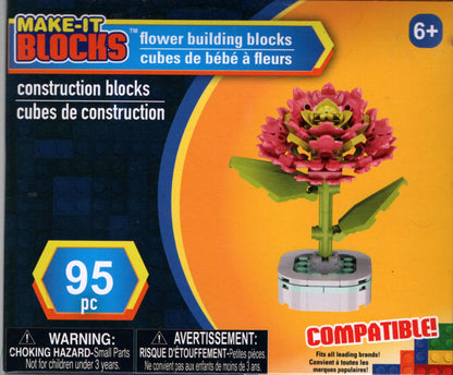 Make It Blocks Round Flower Building Blocks 95, 103, 109 pieces 6+ Set of 4 Pack