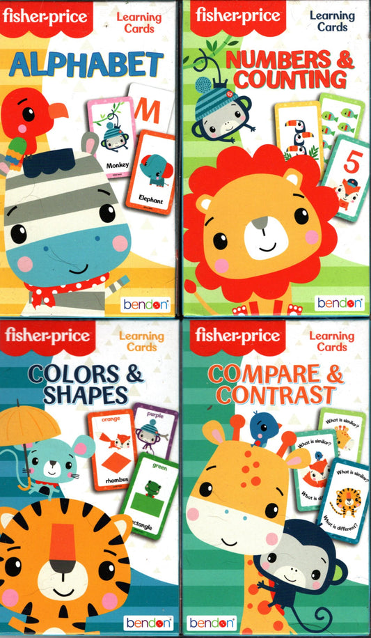 Fisher-Price - Alphabet, Numbers, Colors, Contrast - Learning Cards (Set of4)