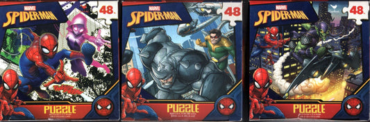 Marvel Spider-Man - 48 Pieces Jigsaw Puzzle (Set of 3 Pack) v3