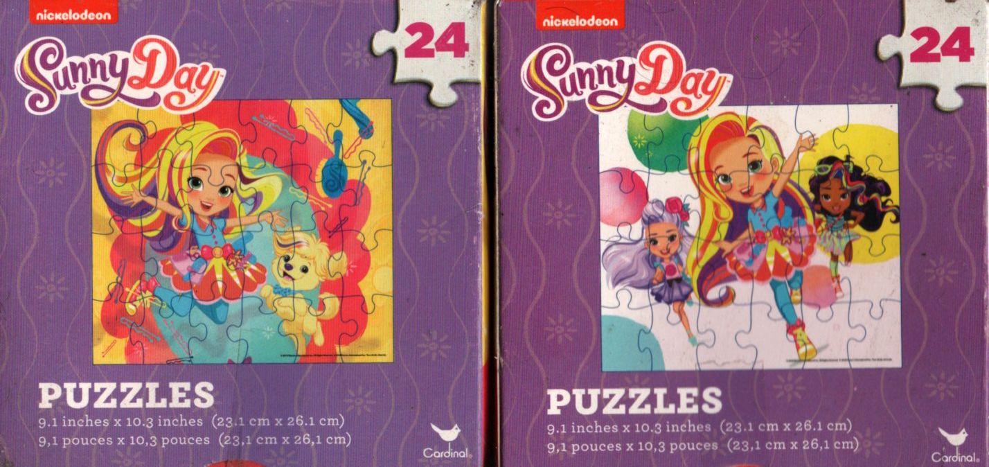 Nickelodeon Sunny Day - 24 Pieces Jigsaw Puzzle (Set of 2)