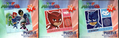 Disney Pixar PJ Masks - 24 Pieces Jigsaw Puzzle (Set of 3)