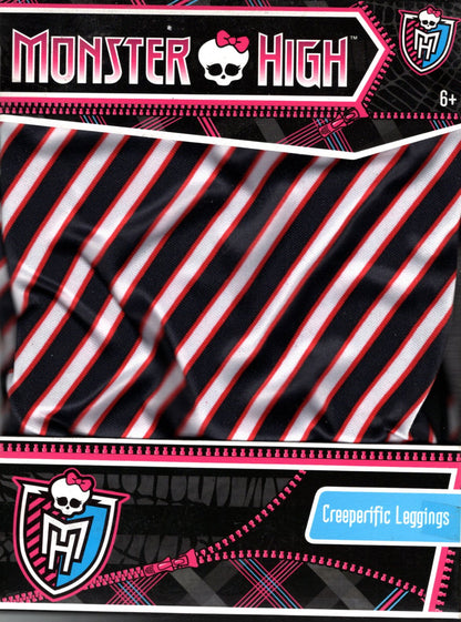 Monster High Creeper Pic Kids Leggings Size 6-10 (Lines)