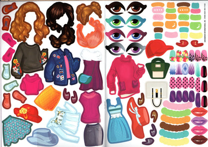 Silly & Fashion and ??? Sticker Fun - Sticker Included - Activity Book Set of 3