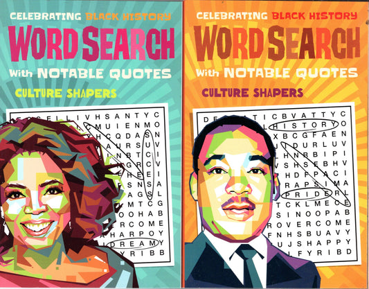 Large Print Celebrating Black History Word Search with Notable Quotes