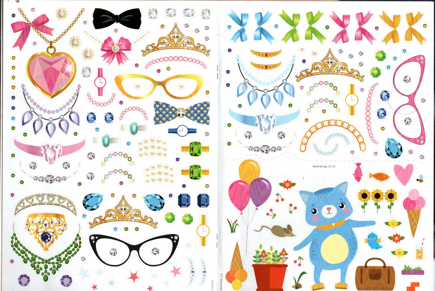 Bling Babies Puppies and Kittens - Sticker Included - Activity Book (Set of 2)
