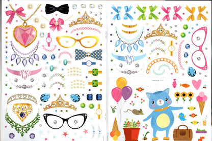 Bling Babies Puppies and Kittens - Sticker Included - Activity Book (Set of 2)