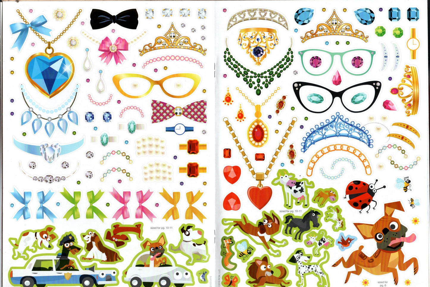 Bling Babies Puppies and Kittens - Sticker Included - Activity Book (Set of 2)