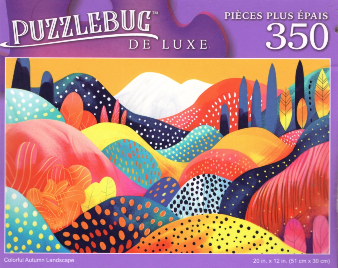 Colorful Autumn Landscape - 350 Pieces Deluxe Jigsaw Puzzle