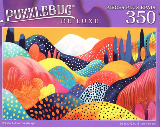 Colorful Autumn Landscape - 350 Pieces Deluxe Jigsaw Puzzle