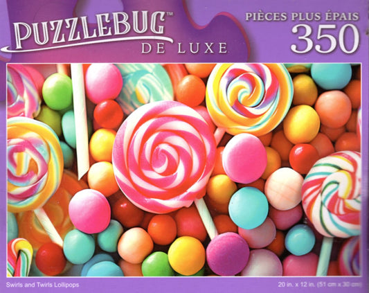 Swirls and Twirls Lollipops - 350 Pieces Deluxe Jigsaw Puzzle