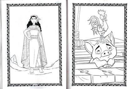 Moana 2 - Sisters Across the Waves - Coloring & Activity Book
