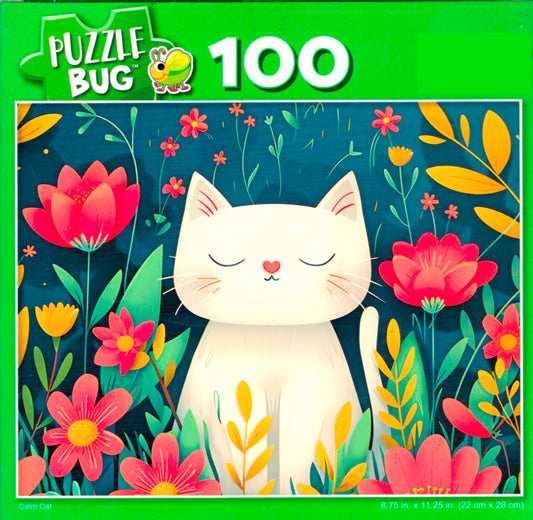 Calm Cat - 100 Piece Jigsaw Puzzle