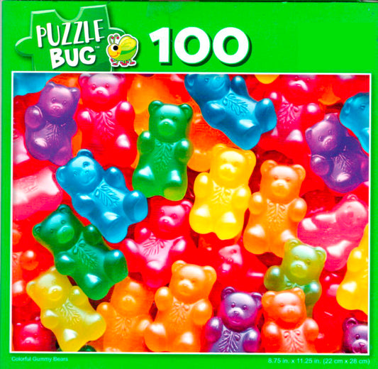 Colorful Gummy Bears - 100 Piece Jigsaw Puzzle