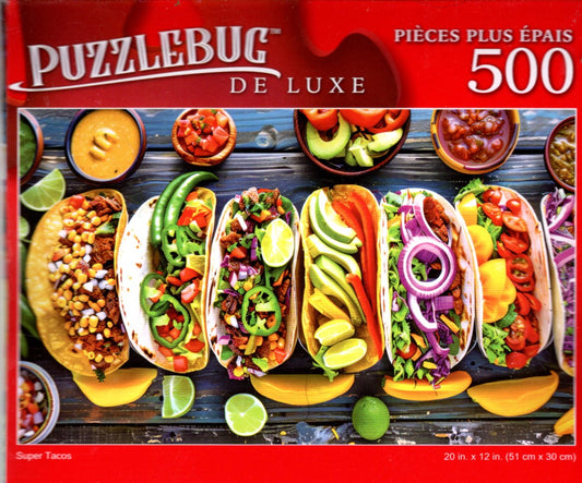 Super Tacos - 500 Pieces Deluxe Jigsaw Puzzle