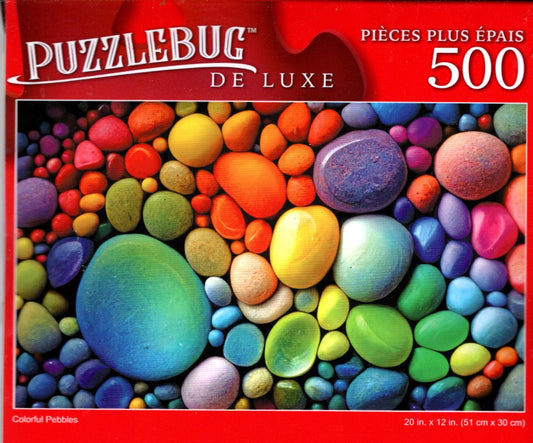 Colorful Pebbles - 500 Pieces Deluxe Jigsaw Puzzle