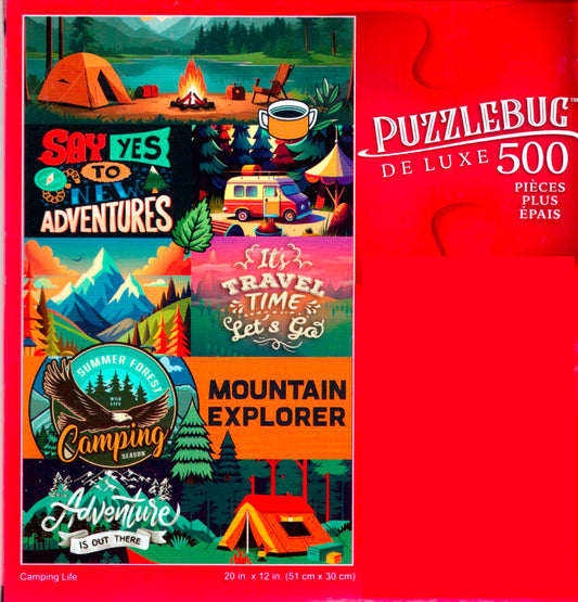 Camping Life - 500 Pieces Deluxe Jigsaw Puzzle