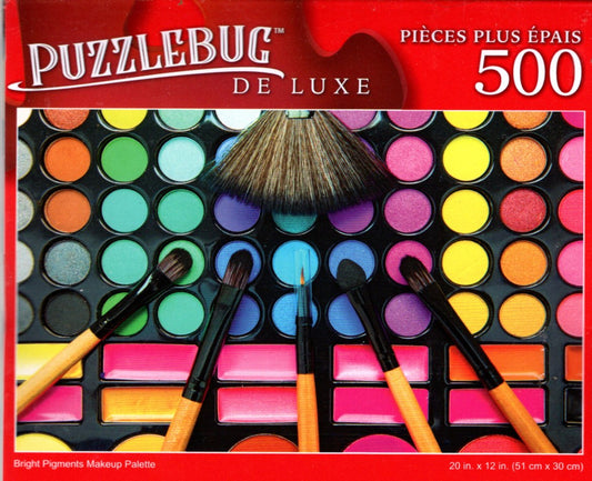 Bright Pigments Makeup Palette - 500 Pieces Deluxe Jigsaw Puzzle