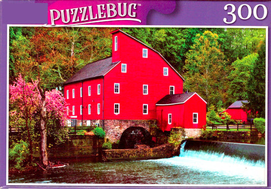 Spring at The Old Red Mill - 300 Pieces Jigsaw Puzzle