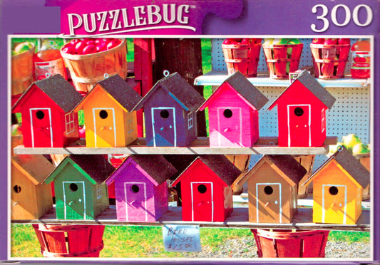 Paint Wood Birdhouses - 300 Pieces Jigsaw Puzzle
