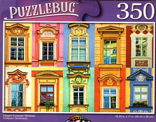 Elegant European Windows - 350 Pieces Jigsaw Puzzle