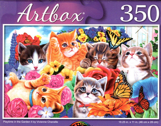 Play Time in The Garden II - 350 Pieces Jigsaw Puzzle