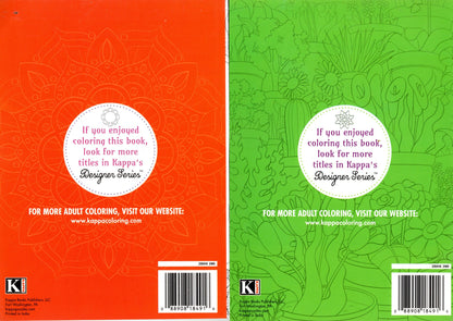Coloring Books for Adults - Botanical Bliss, Mandalas (Set of 2 Books)