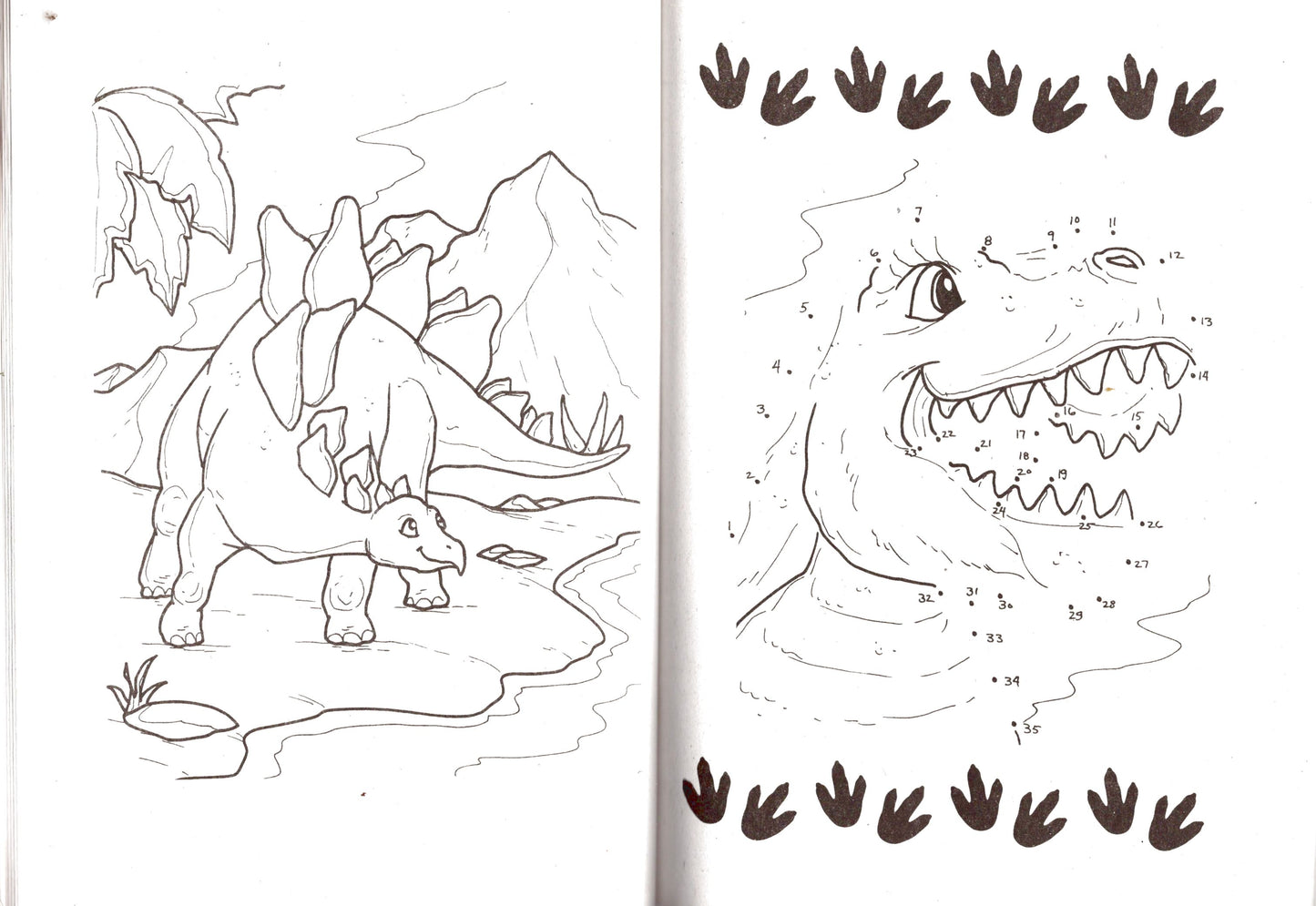 Dinosaurs - Coloring & Activity Book