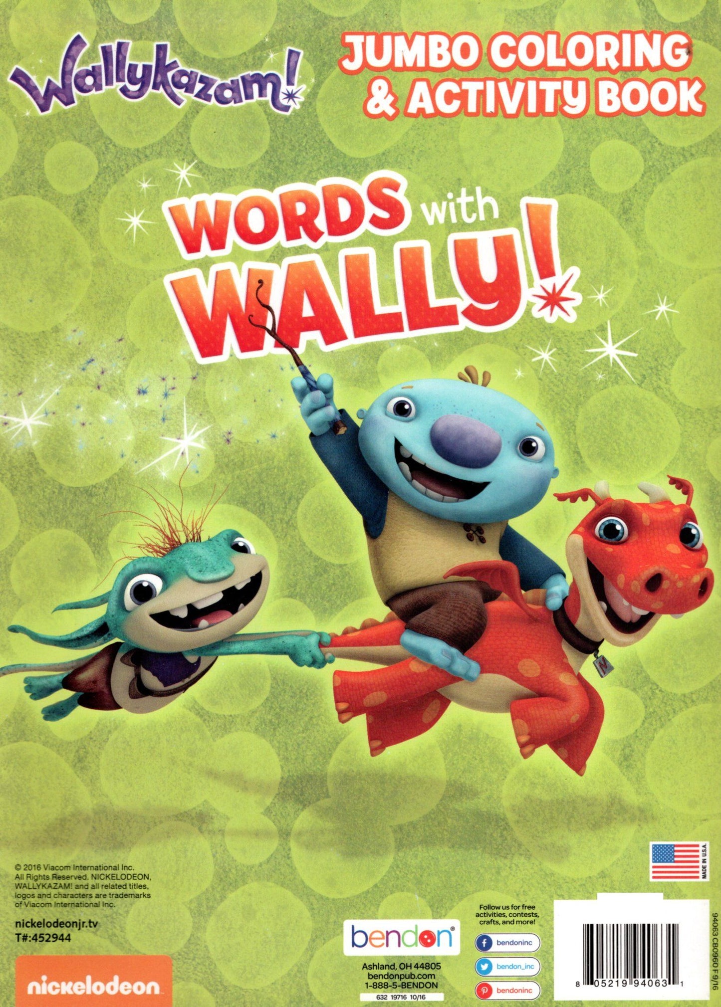 Words with Wally - Jumbo Coloring & Activity Book