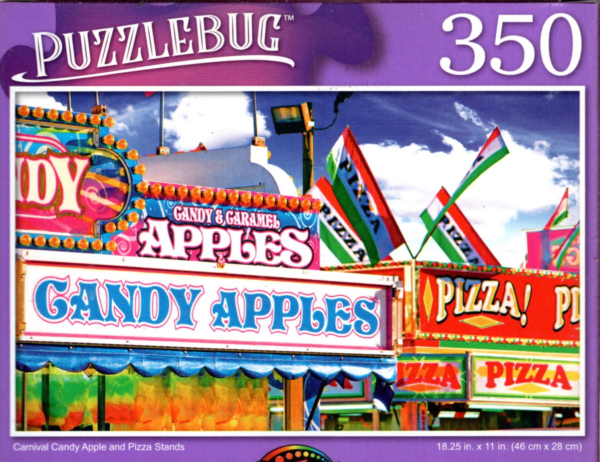 Carnival Candy Apple and Pizza Stands - 350 Pieces Jigsaw Puzzle