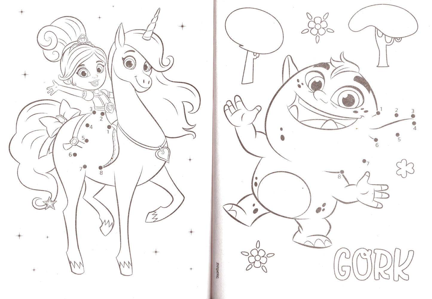 Nella the Princess Kinght - My Bff is a Unicorn - Dot to Dot - Coloring & Activity Books