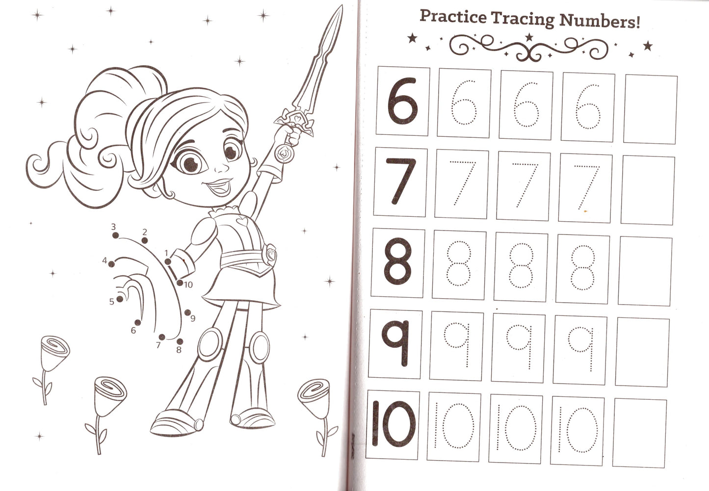 Nella the Princess Kinght - My Bff is a Unicorn - Dot to Dot - Coloring & Activity Books