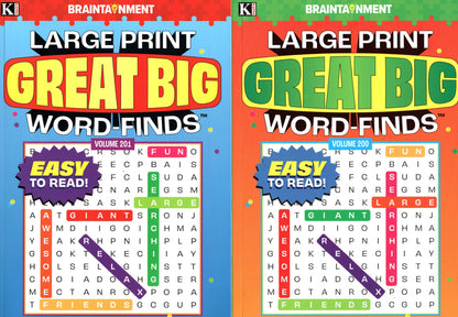 Large Print Great Big Word - Finds (All New Puzzles) - Vol.200 - 201