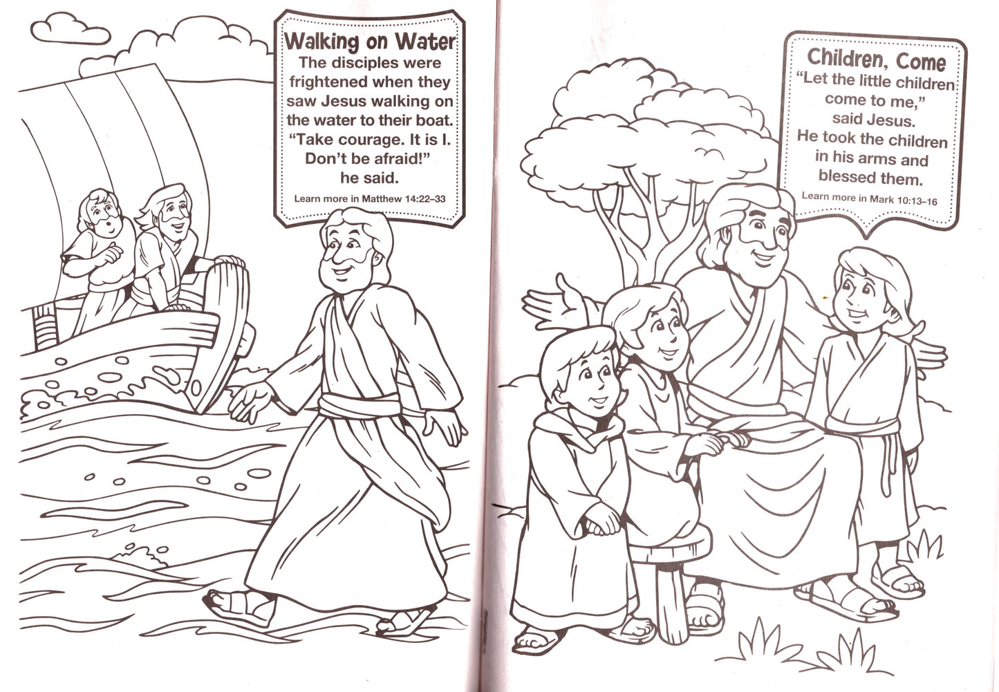 Bible Fun - Read and Color - Coloring & Activity Book - (Set of 3 Books) v9