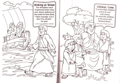 Bible Fun - Read and Color - Coloring & Activity Book - (Set of 3 Books) v9