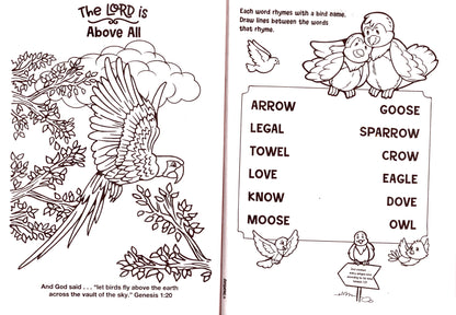 Bible Fun - Read and Color - Coloring & Activity Book - (Set of 3 Books) v9