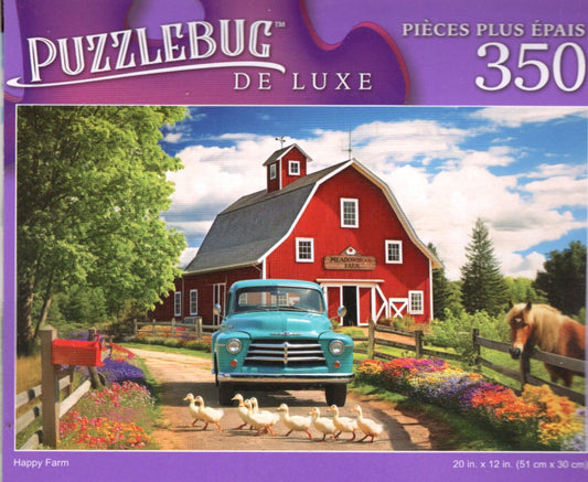 Happy Farm - 350 Pieces Jigsaw Deluxe Puzzle