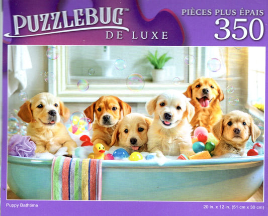 Puppy Bathime - 350 Pieces Jigsaw Deluxe Puzzle