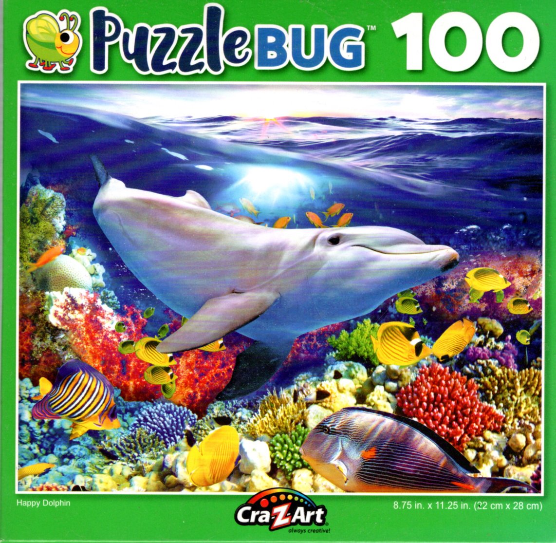 Happy Dolphin - 100 Piece Jigsaw Puzzle