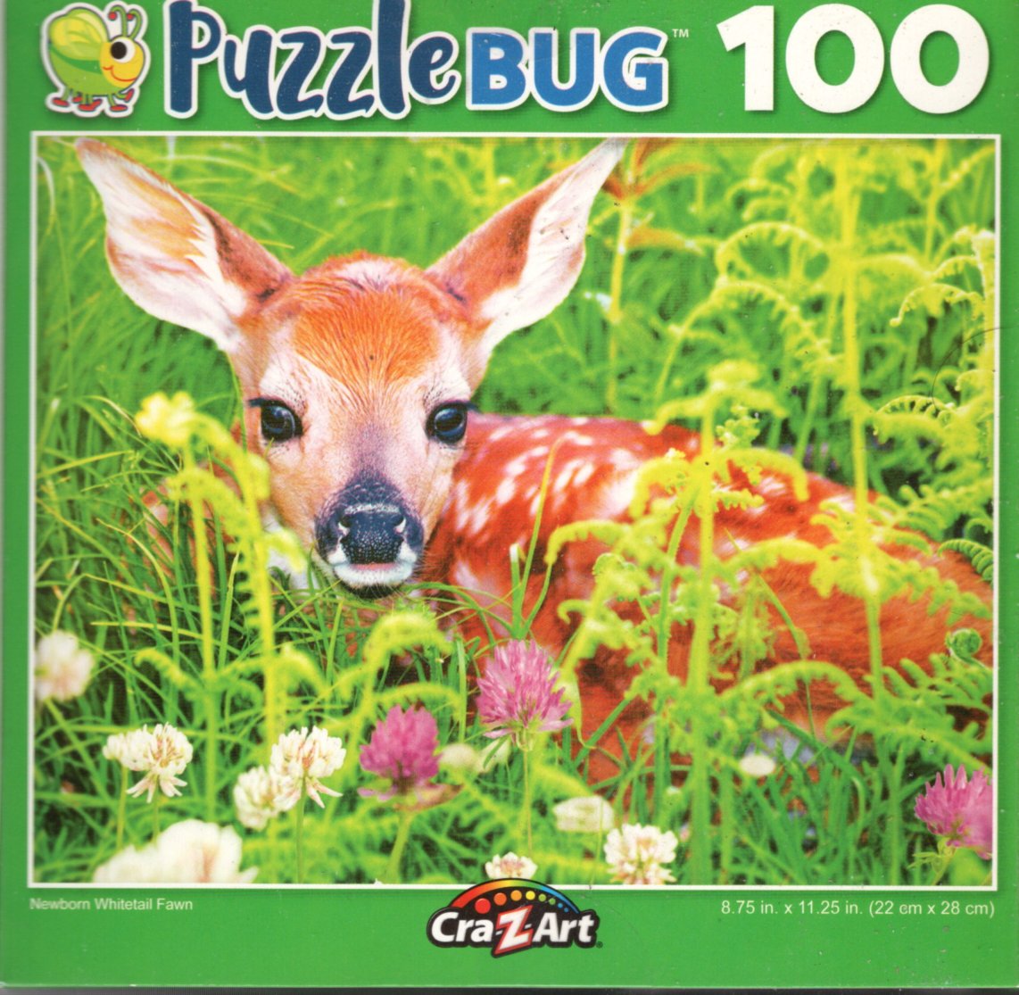 Newborn Whitetail Fawn - PuzzleBug - 100 Piece Jigsaw Puzzle