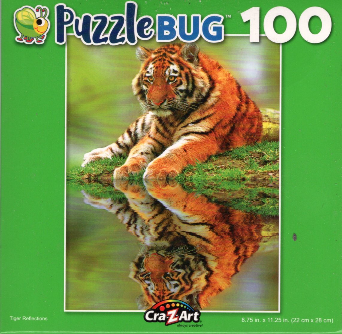 Tiger Reflections - 100 Piece Jigsaw Puzzle