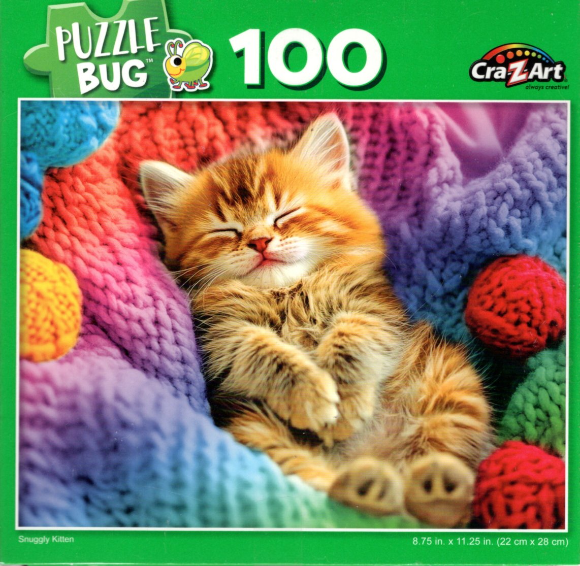 Snuggly Kitten - 100 Piece Jigsaw Puzzle