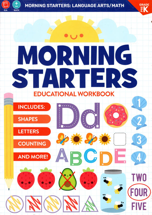 PRE-K Morning Starters Educational Workbooks -v19