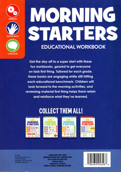 PRE-K Morning Starters Educational Workbooks -v19