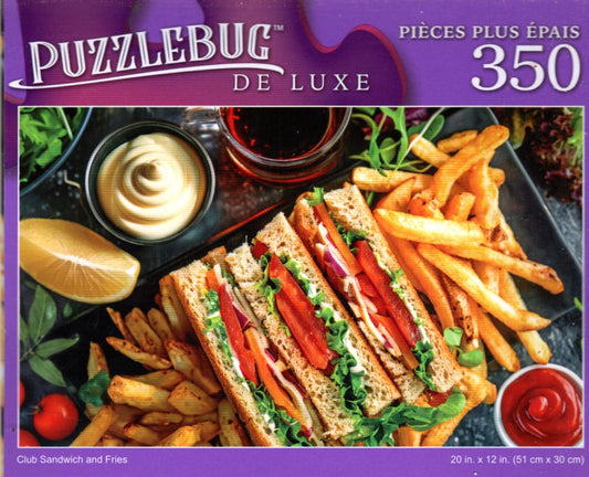 Club Sandwich and Fries - 350 Pieces Jigsaw Deluxe Puzzle