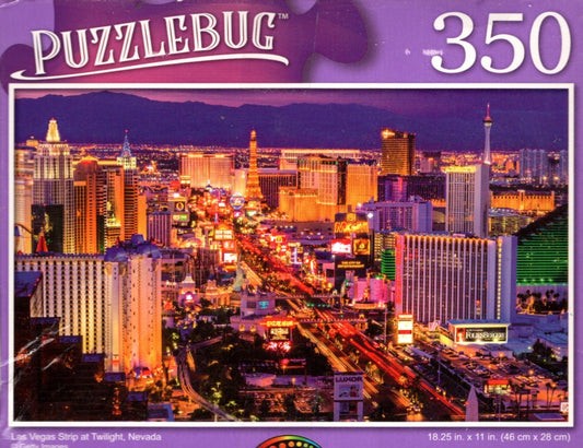 Las Vegas Strip at Twilight, Nevada - 350 Pieces Jigsaw Puzzle